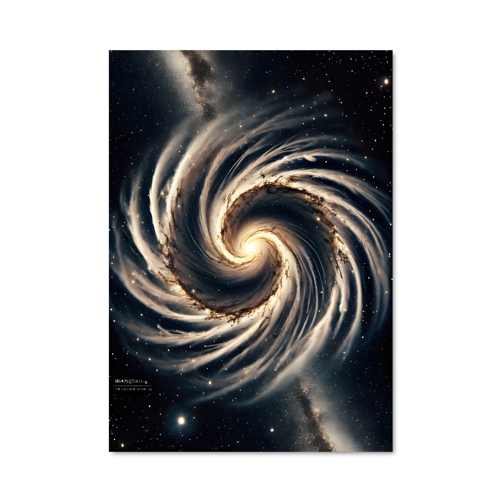 Poster Galaxie Spirale Éthérée